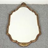 An early 20th century wall mirror