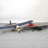 A motorised model plane