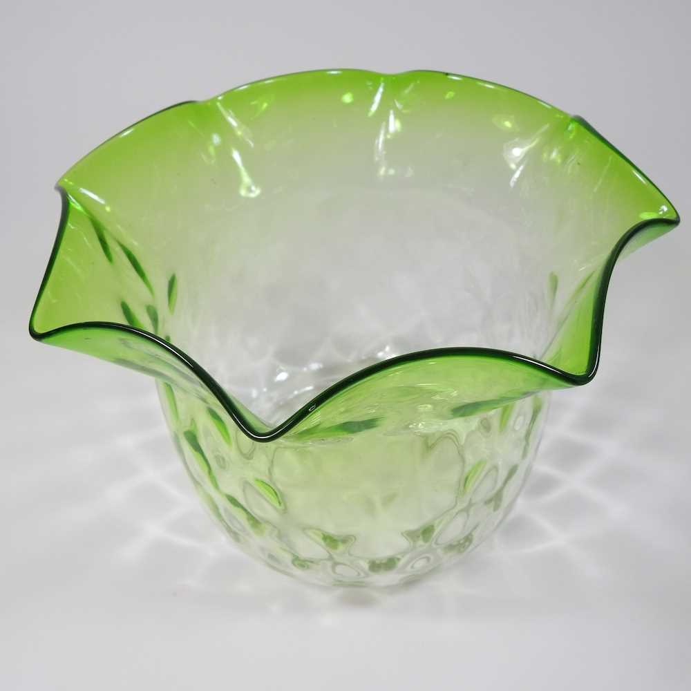 A glass oil lamp shade - Image 4 of 4