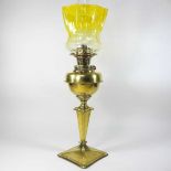 A 19th century oil lamp