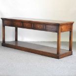 A handmade oak sideboard