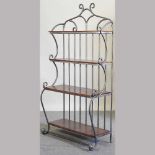 A modern French style baker's rack