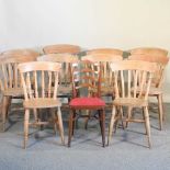A near set of dining chairs