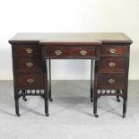 A Victorian pedestal desk