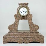 A granite mantel clock