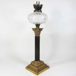 A 19th century oil lamp base