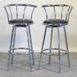 A pair of bar stools