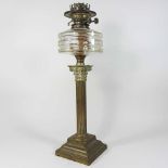 A 19th century oil lamp base
