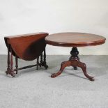 A Victorian mahogany breakfast table