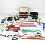 A collection of costume jewellery