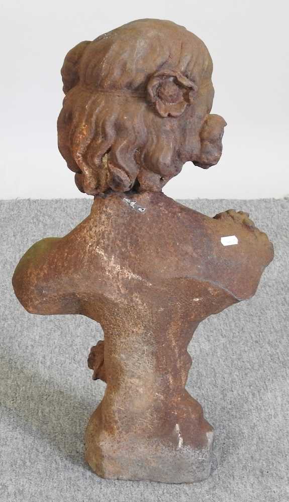A cast iron portrait bust - Image 3 of 3