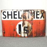 A vintage Shellmex sign