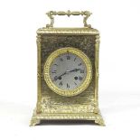 A late 19th century mantel clock