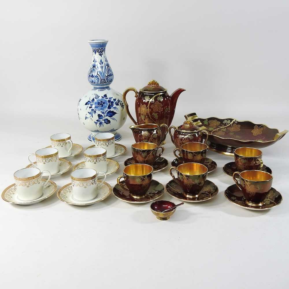 A Cartlon Ware Rouge Royal coffee service