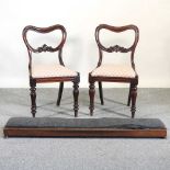 A pair of Victorian side chairs