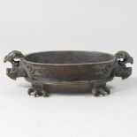 An oriental bronze censer