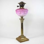 A 19th century oil lamp