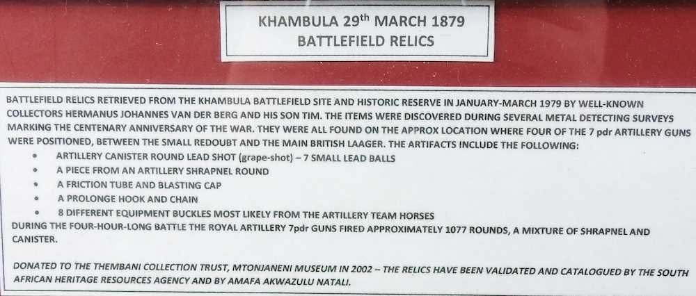 A collection of Khambula battlefield relics - Image 2 of 8