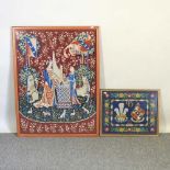 Two tapestries