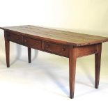 A 19th century French oak table