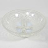 A Lalique opalescent glass bowl