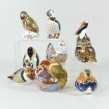 A collection of Royal Crown Derby animals