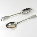 A George IV silver basting spoon