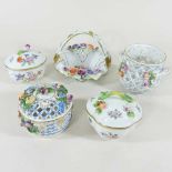 A collection of Dresden china