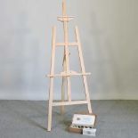 A pine easel