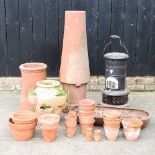 A terracotta chimney pot