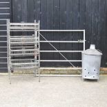 A galvanised gate