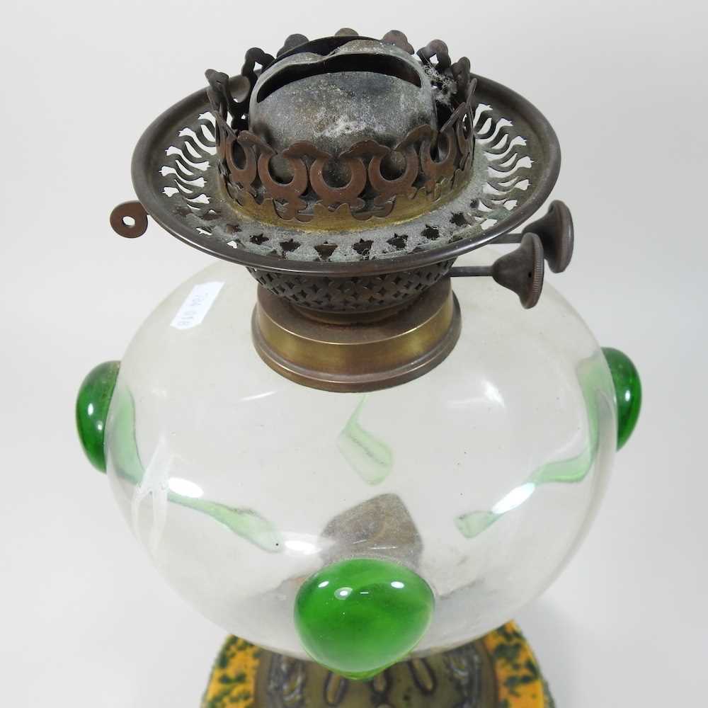 An Art Nouveau oil lamp base - Image 2 of 7