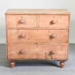 An antique pine chest