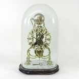 A 19th century skeleton clock