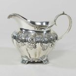 A George IV silver cream jug