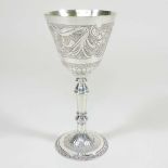 A silver goblet