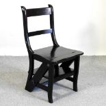 A metamorphic library chair/steps
