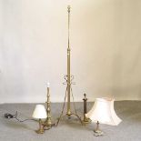 A telescopic Edwardian lamp