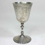 A silver goblet