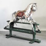A Victorian style rocking horse