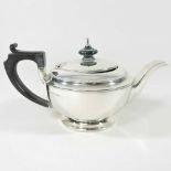 An early 20th century silver teapot