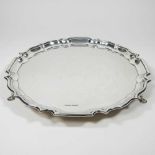 An early 20th cenfury silver salver