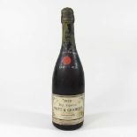 A vintage bottle of Moet & Chandon Champagne