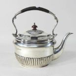 An Edwardian silver teapot