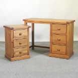 A pine dressing table