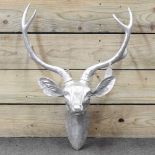 A modern stag head