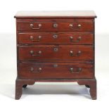 A George III mahogany bachelor's chest