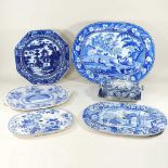 A collection of Staffordshire plates