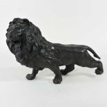 A Japanese bronze lion