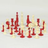 A 19th ivory chess set